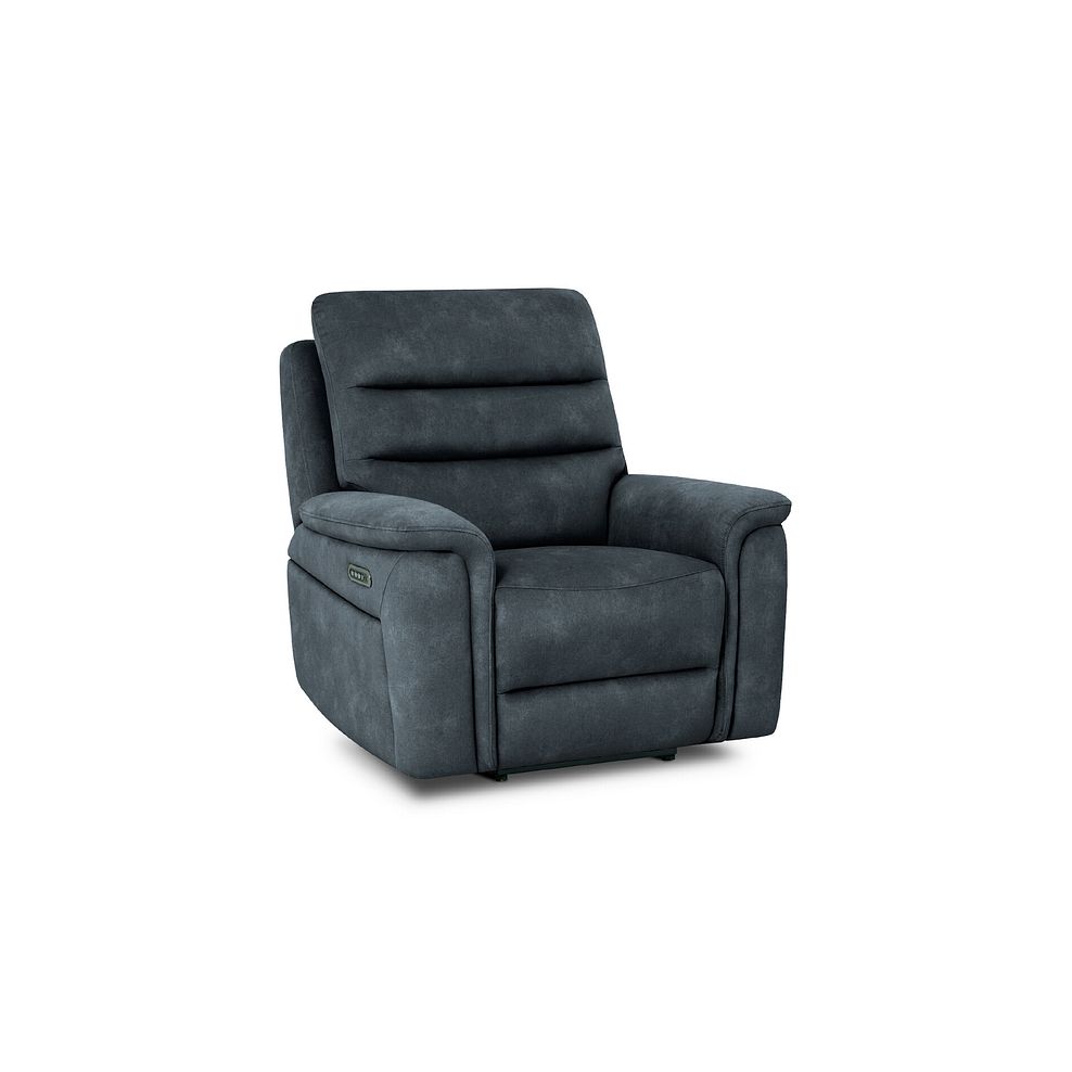 Jarrod Power Recliner Armchair with Adjustable Power Headrest and Lumbar Support in Dexter Shadow Fabric 1