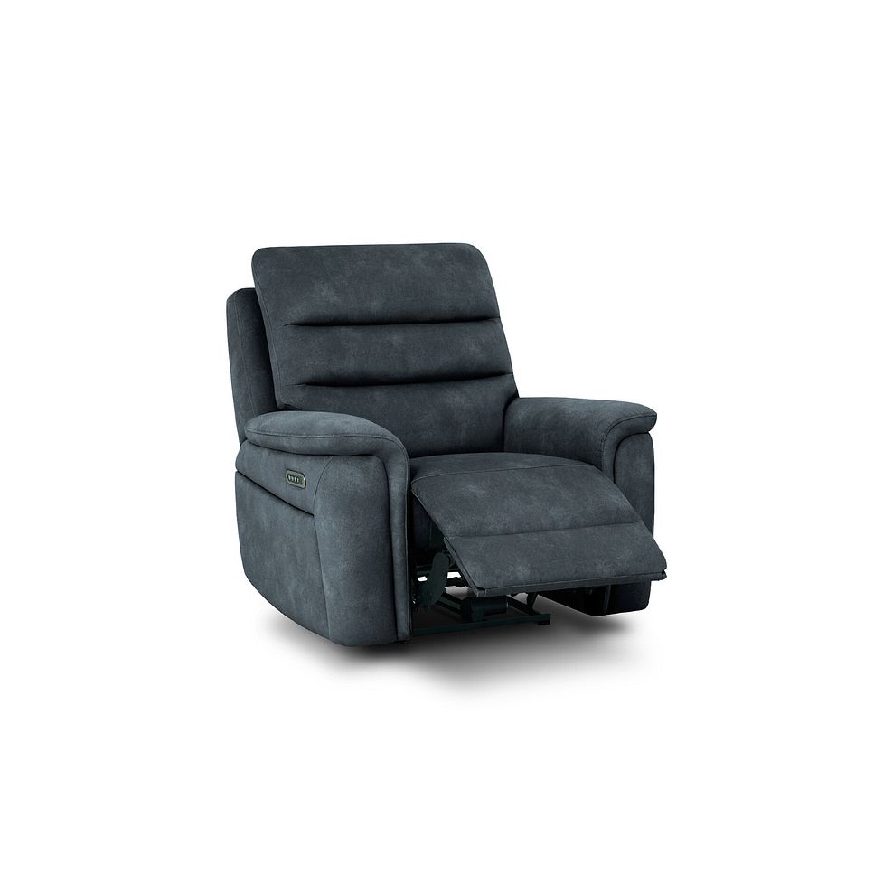 Jarrod Power Recliner Armchair with Adjustable Power Headrest and Lumbar Support in Dexter Shadow Fabric 2