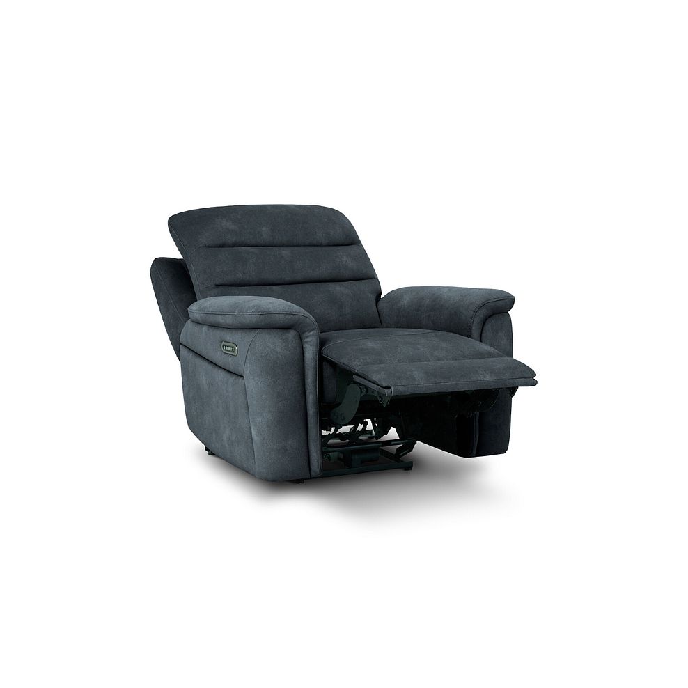 Jarrod Power Recliner Armchair with Adjustable Power Headrest and Lumbar Support in Dexter Shadow Fabric 4
