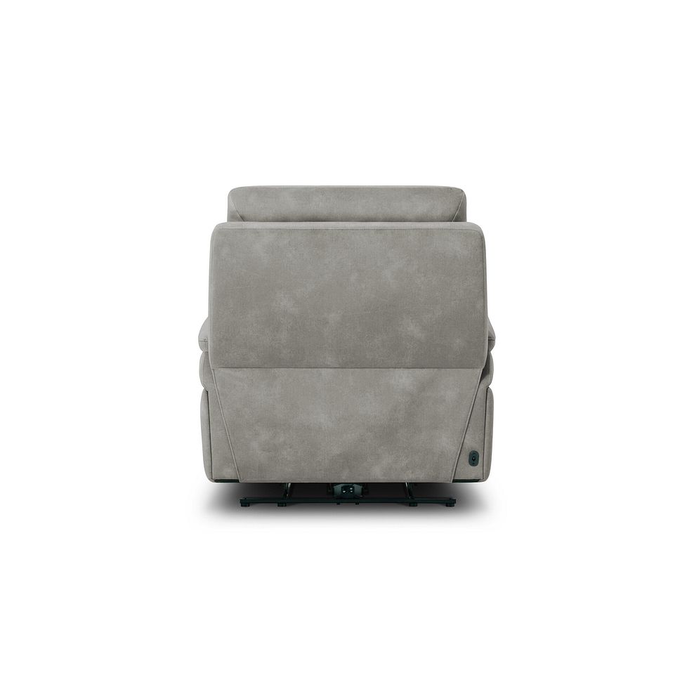 Jarrod Power Recliner Armchair with Adjustable Power Headrest and Lumbar Support in Dexter Stone Fabric 8