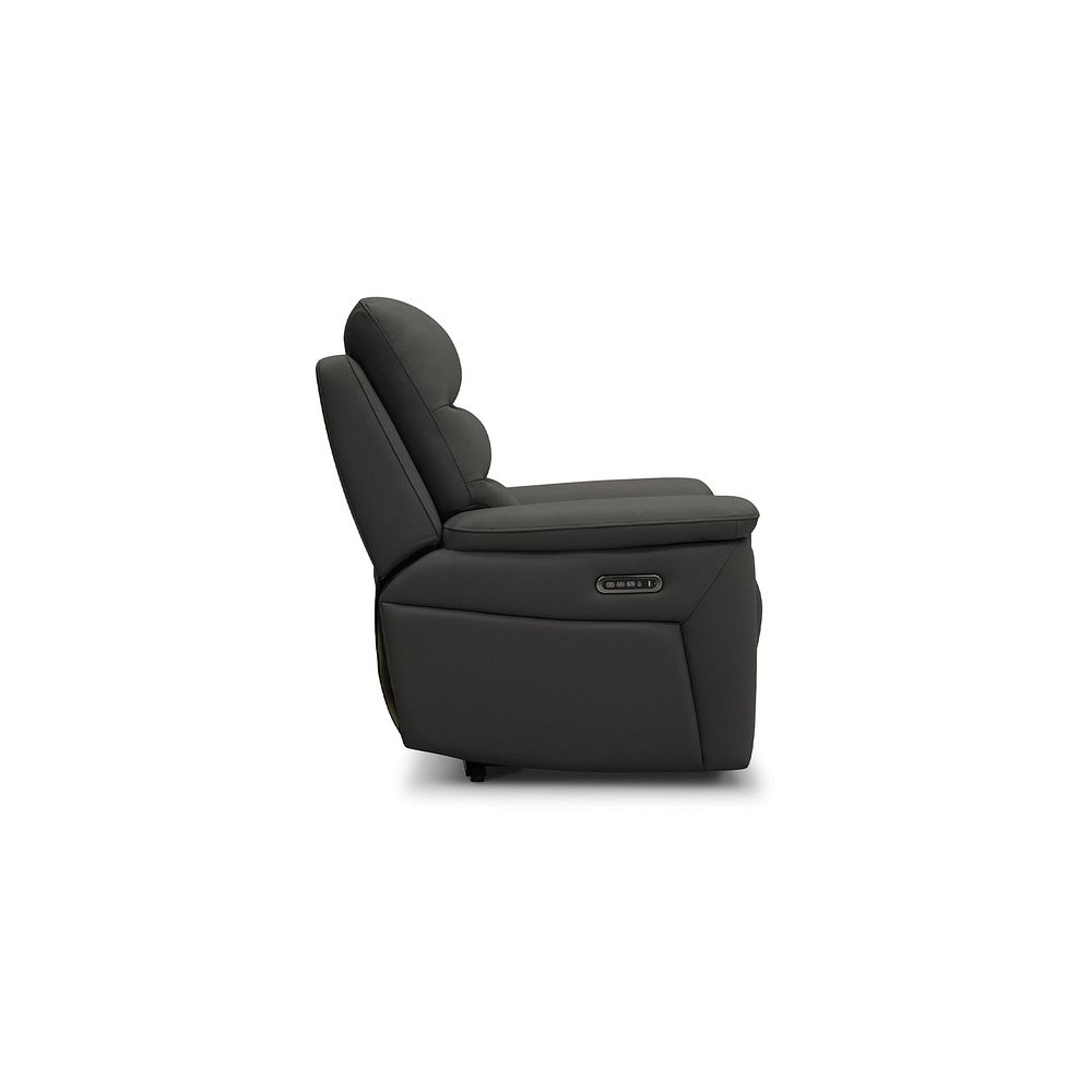 Jarrod Power Recliner Armchair with Adjustable Power Headrest and Lumbar Support in Storm Leather 6
