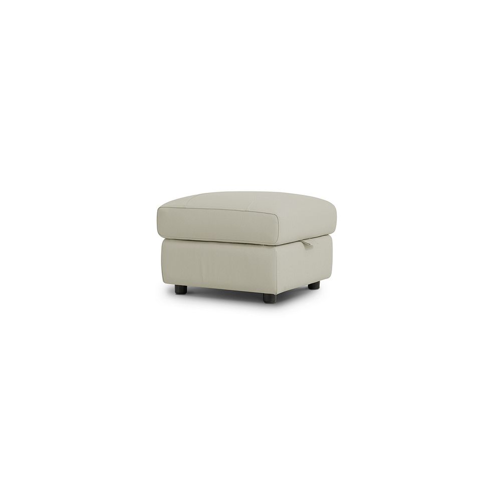 Jarrod Storage Footstool in Bone China Leather 1