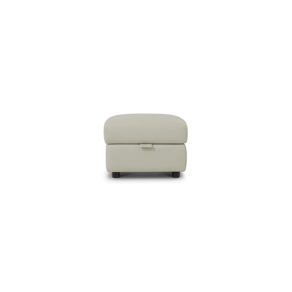 Jarrod Storage Footstool in Bone China Leather 4