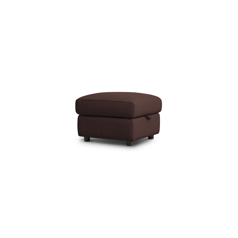 Jarrod Storage Footstool in Chestnut Leather 1