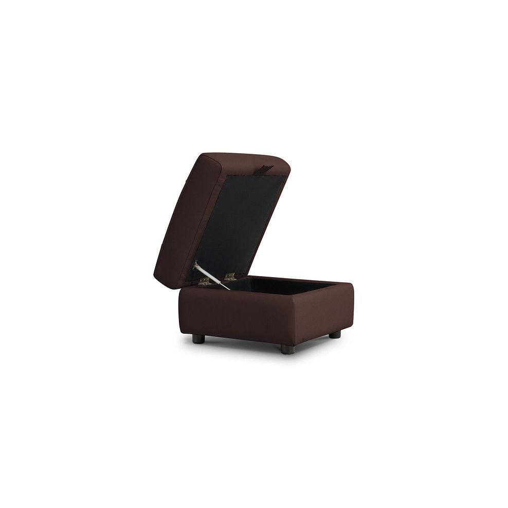 Jarrod Storage Footstool in Chestnut Leather 2
