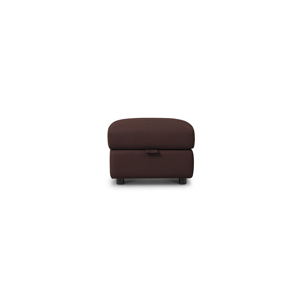 Jarrod Storage Footstool in Chestnut Leather 4