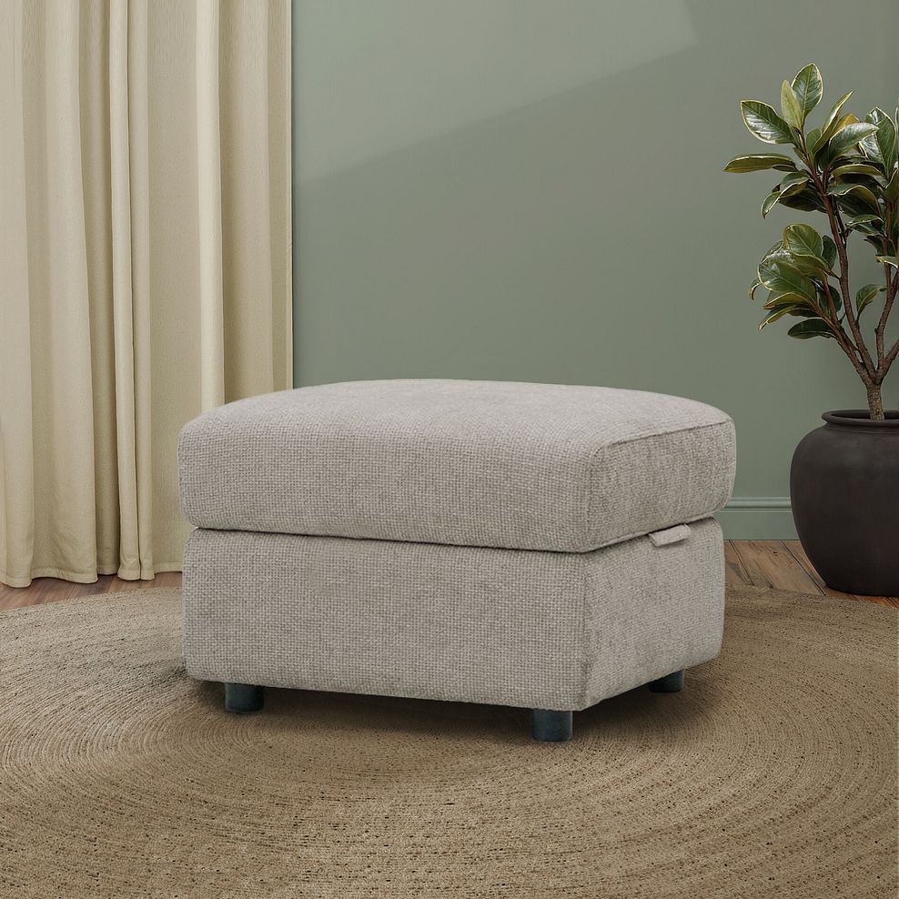 Jarrod Storage Footstool in Hopsack Linen Fabric 1