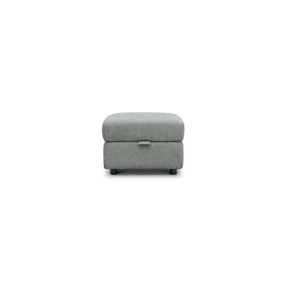 Jarrod Storage Footstool in Hopsack Platinum Fabric 4