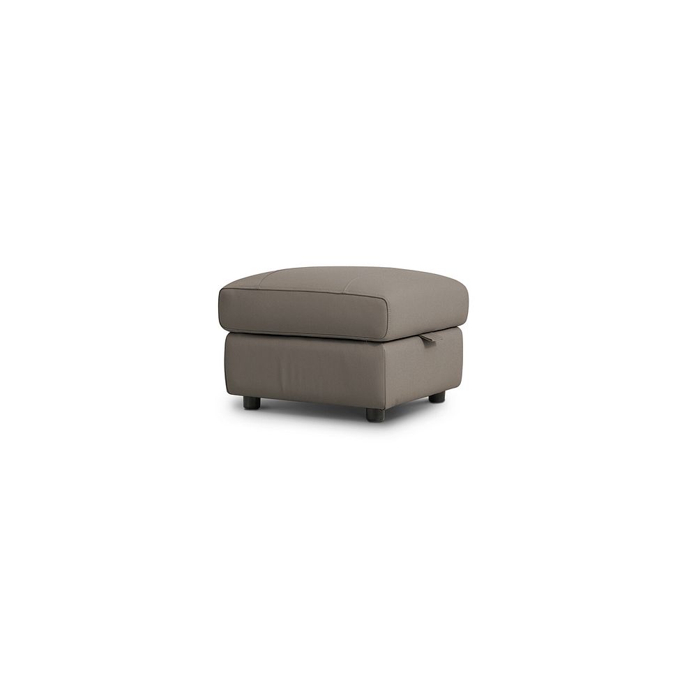 Jarrod Storage Footstool in Oyster Leather 1