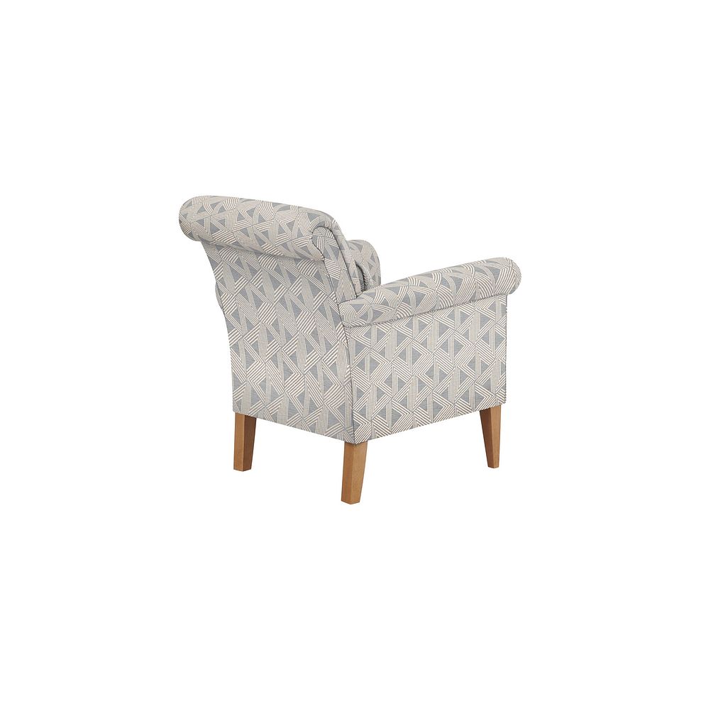 Jasmine Accent Chair in Bamboo Slate with Bamboo Slate Bolster 3