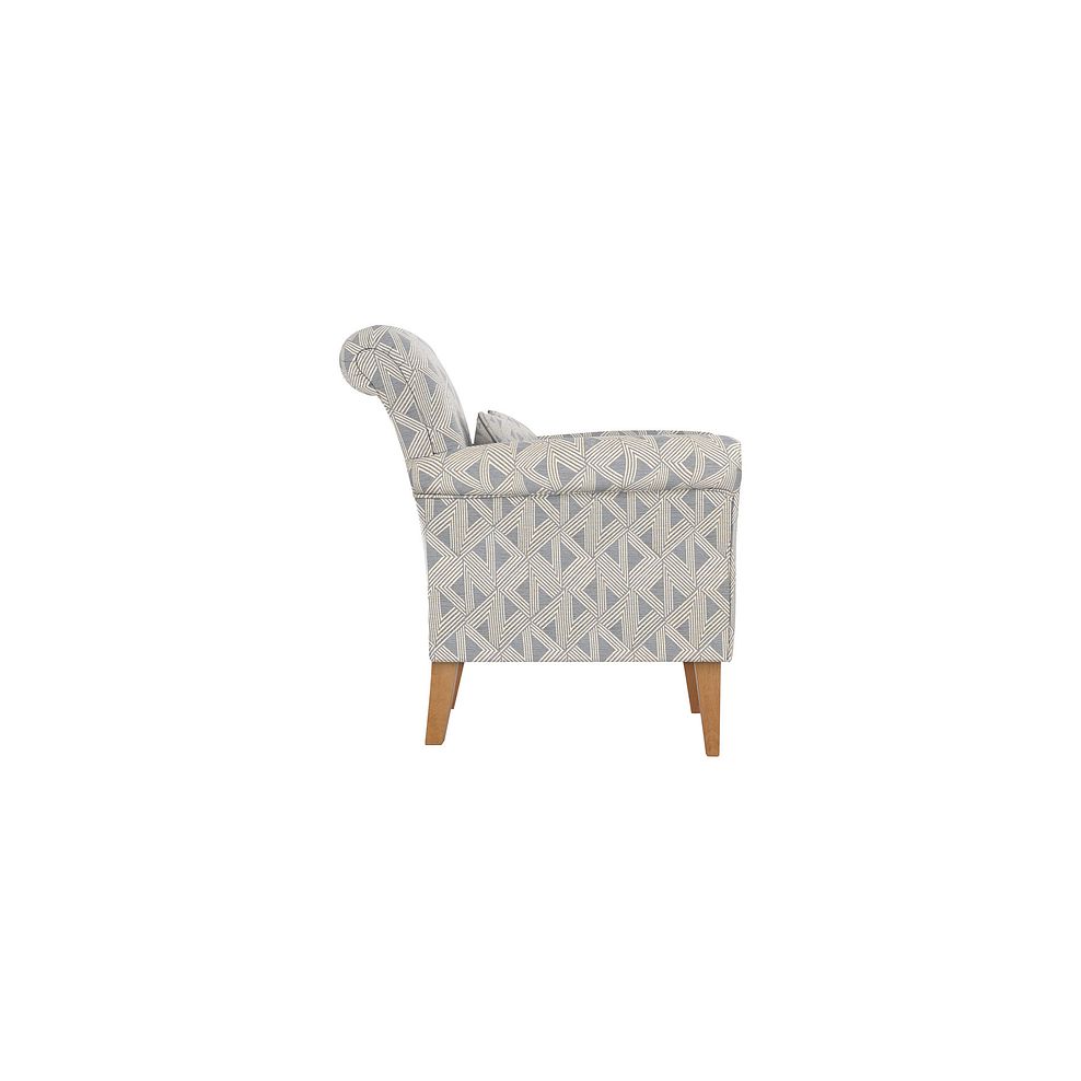 Jasmine Accent Chair in Bamboo Slate with Bamboo Slate Bolster 4