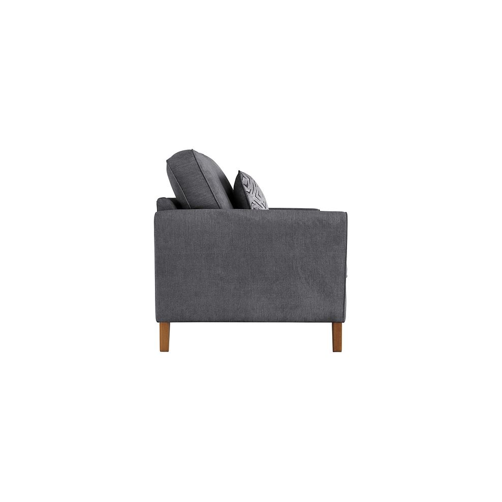 Jasmine 2 Seater Sofa in Campo Fabric - Pewter with Khalifa Steel Scatters 4
