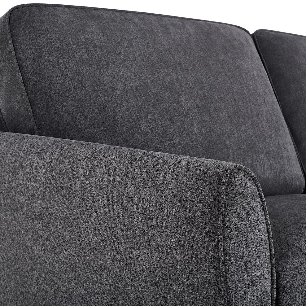 Jasmine 2 Seater Sofa in Campo Fabric - Pewter with Khalifa Steel Scatters 7