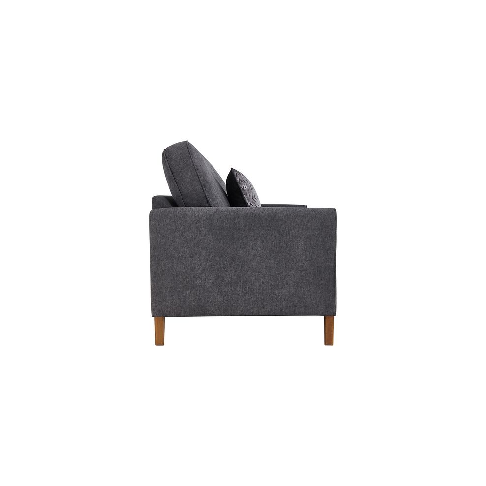 Jasmine 3 Seater Sofa in Campo Fabric - Pewter with Khalifa Steel Scatters 4