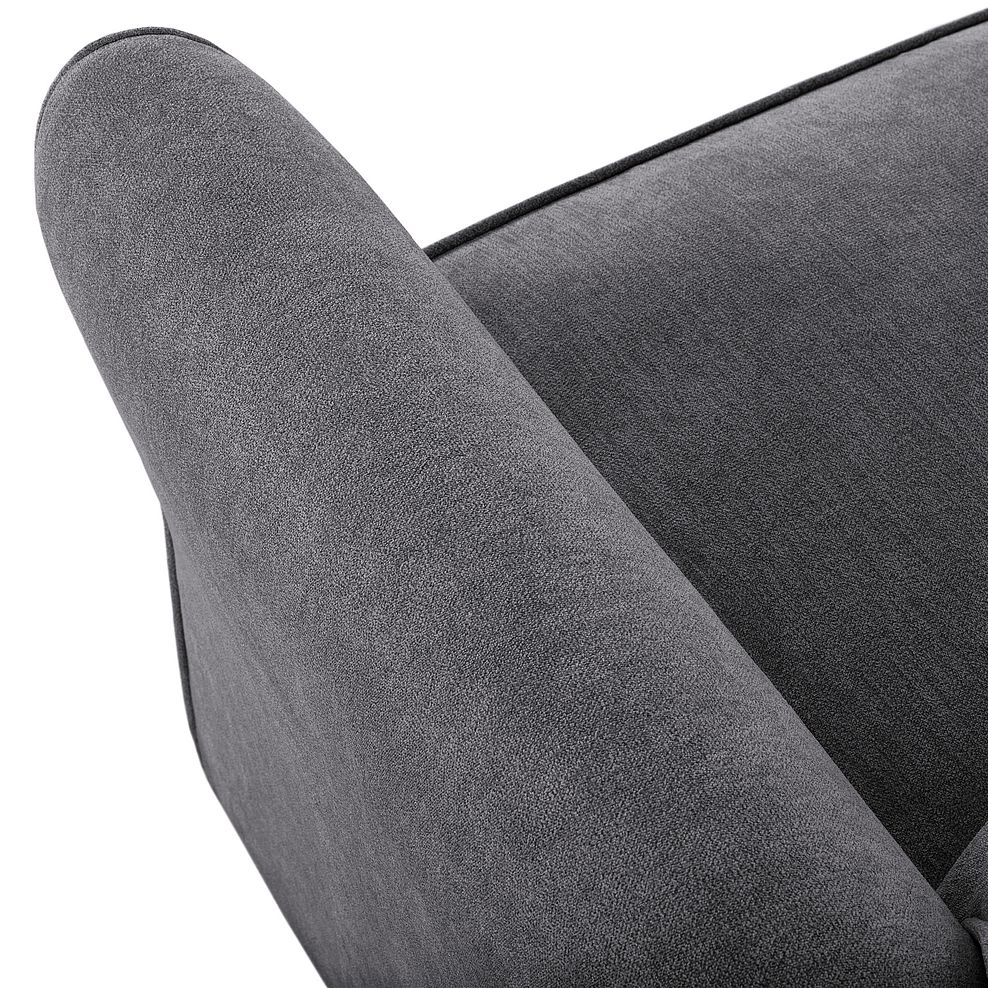 Jasmine Armchair Sofa Bed with Deluxe Mattress in Campo Pewter with Khalifa Steel Scatters 8