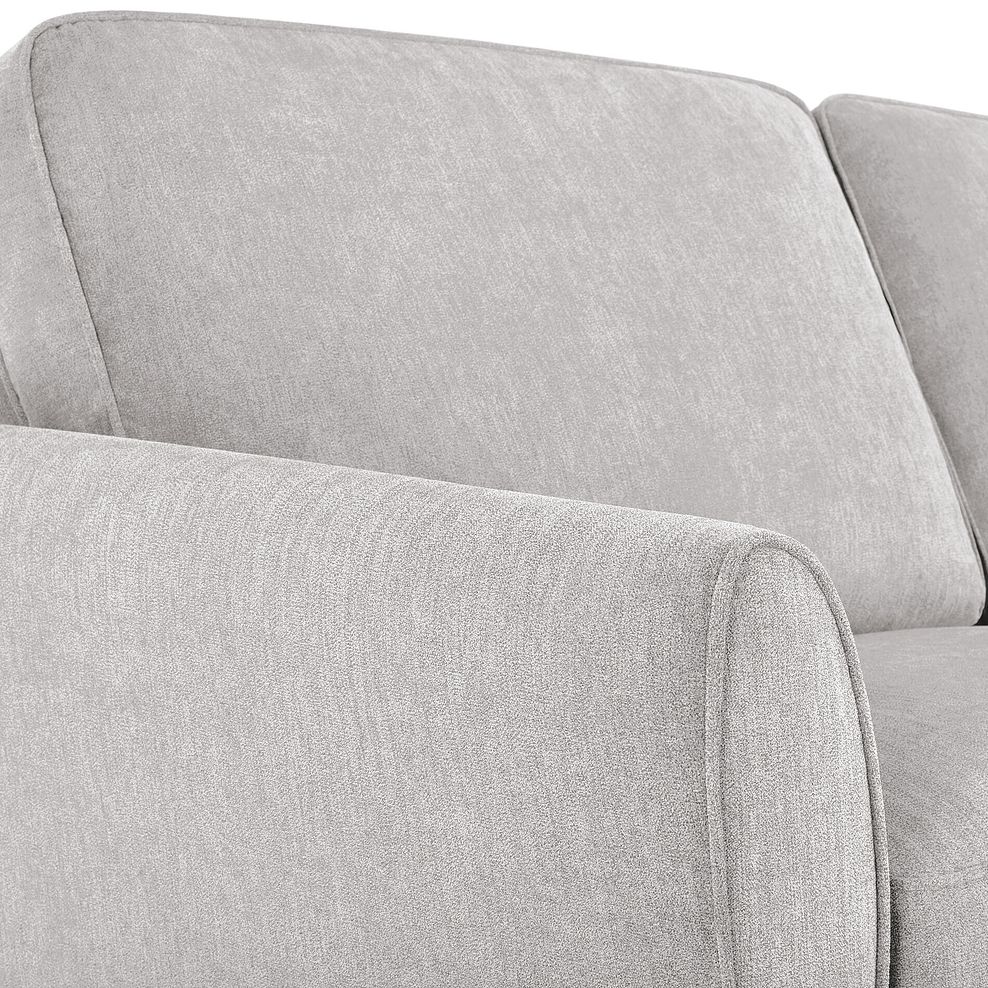 Jasmine 2 Seater Sofa in Campo Fabric - Silver with Khalifa Steel Scatters 7