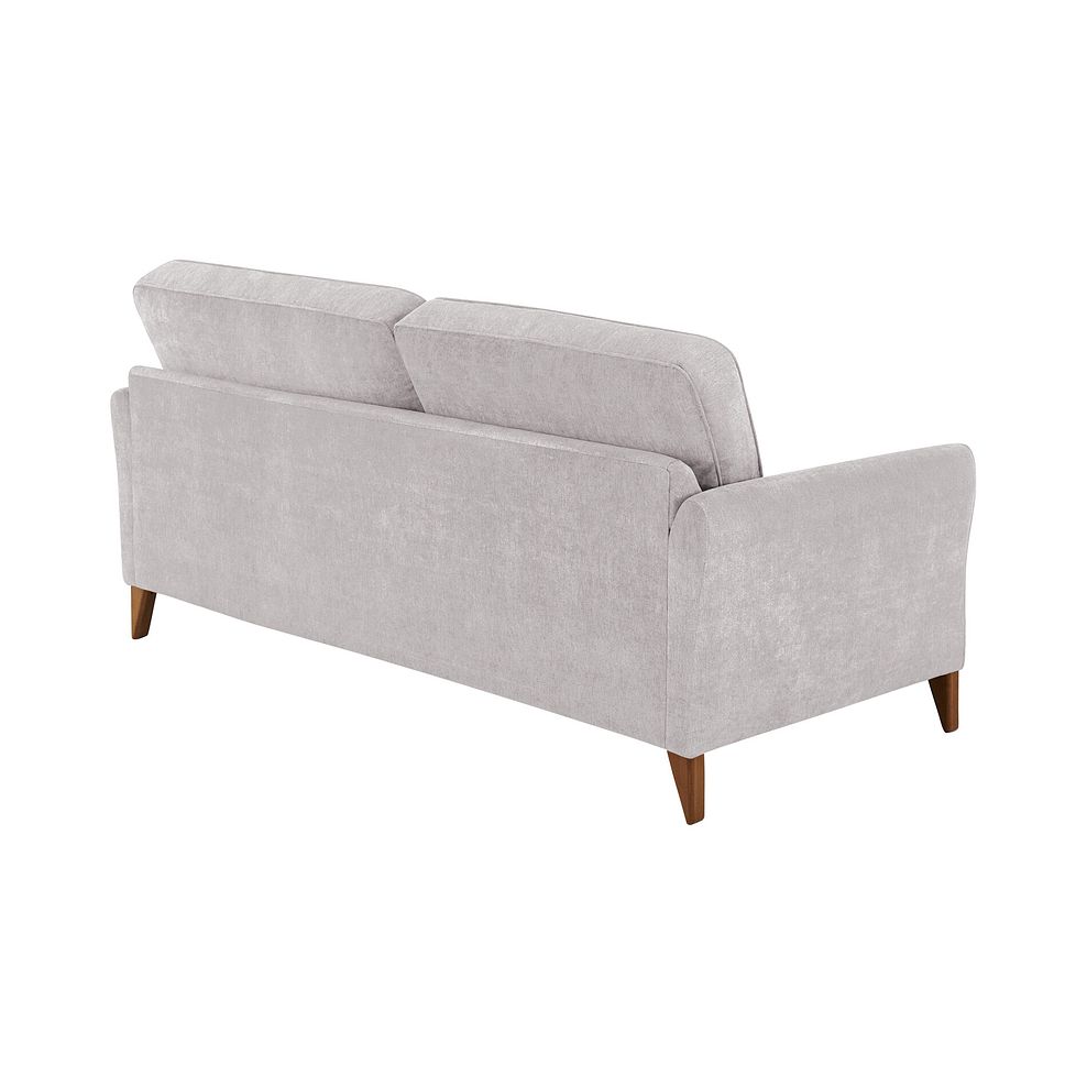 Jasmine 4 Seater Sofa in Campo Fabric - Silver with Khalifa Steel Scatters 3