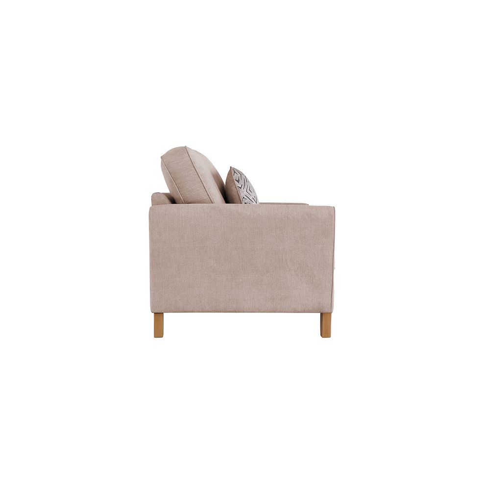 Jasmine 2 Seater Sofa in Campo Fabric - Taupe with Khalifa Gold Scatters Thumbnail 4