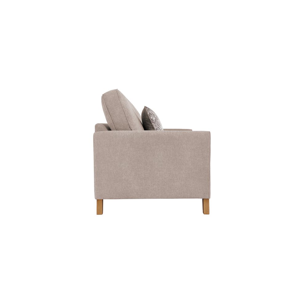 Jasmine 3 Seater Sofa in Campo Fabric - Taupe with Khalifa Gold Scatters Thumbnail 4