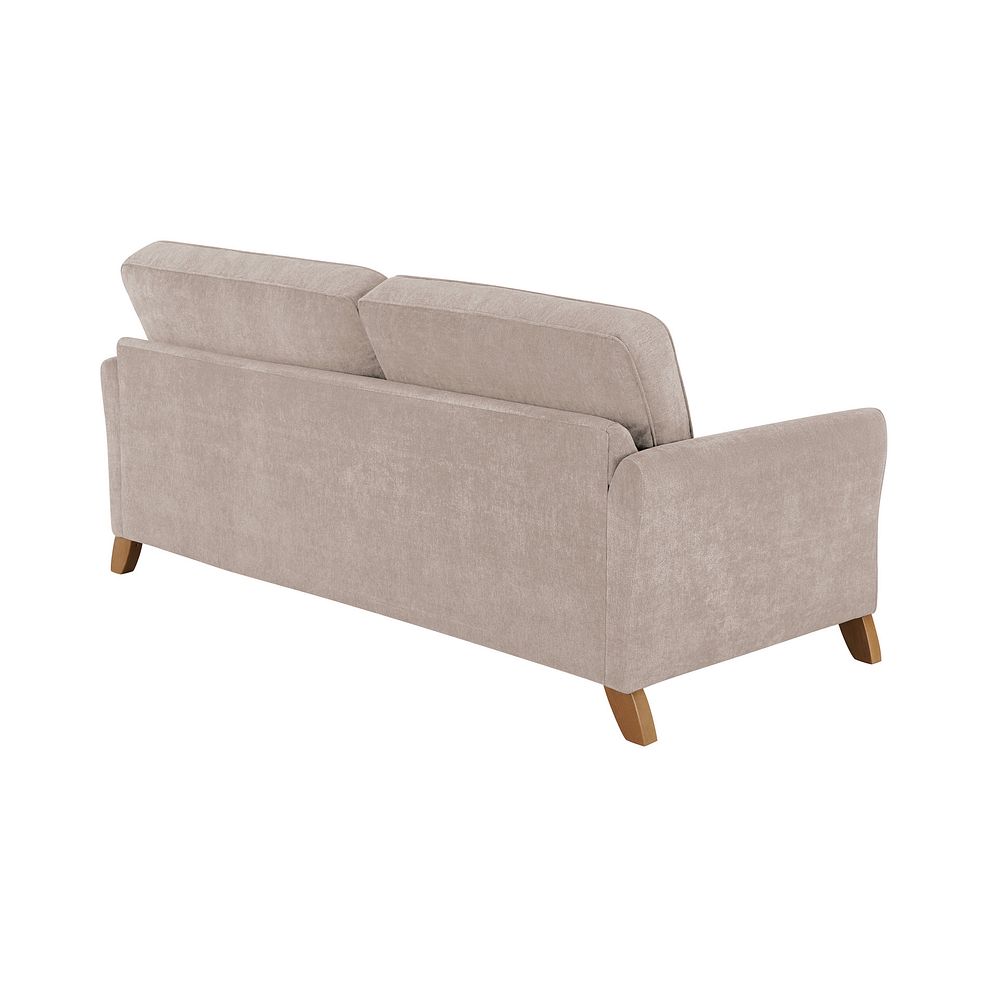Jasmine 4 Seater Sofa in Campo Fabric - Taupe with Khalifa Gold Scatters Thumbnail 3