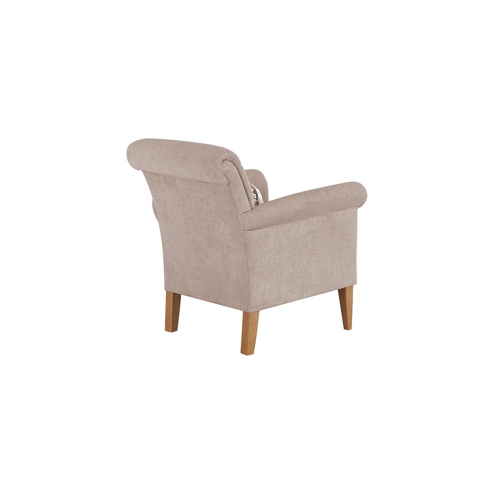 Jasmine Accent Chair in Campo Taupe with Khalifa Gold Bolster 3