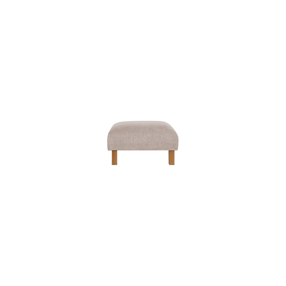 Jasmine Footstool in Campo Taupe Fabric Thumbnail 3