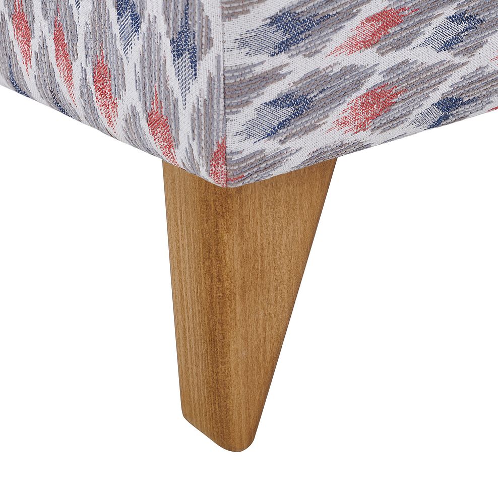 Jasmine Footstool in Newton Coral Fabric 4