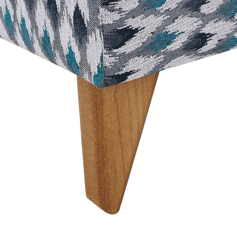 Jasmine Footstool in Newton Ocean Fabric 4