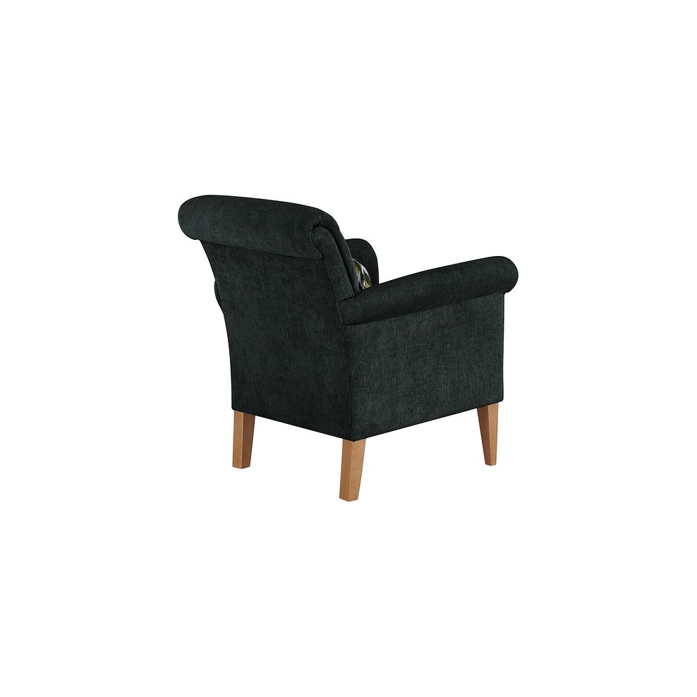 Jasmine Accent Chair in Orkney Forest with Newton Forest Bolster 3