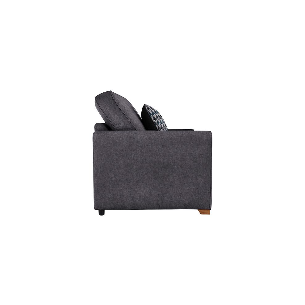 Jasmine 2 Seater Sofa Bed with Deluxe Mattress in Orkney Graphite with Newton Ocean Scatters 5
