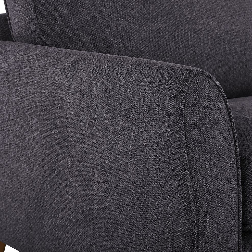 Jasmine 2 Seater Sofa Bed with Deluxe Mattress in Orkney Graphite with Newton Ocean Scatters 11