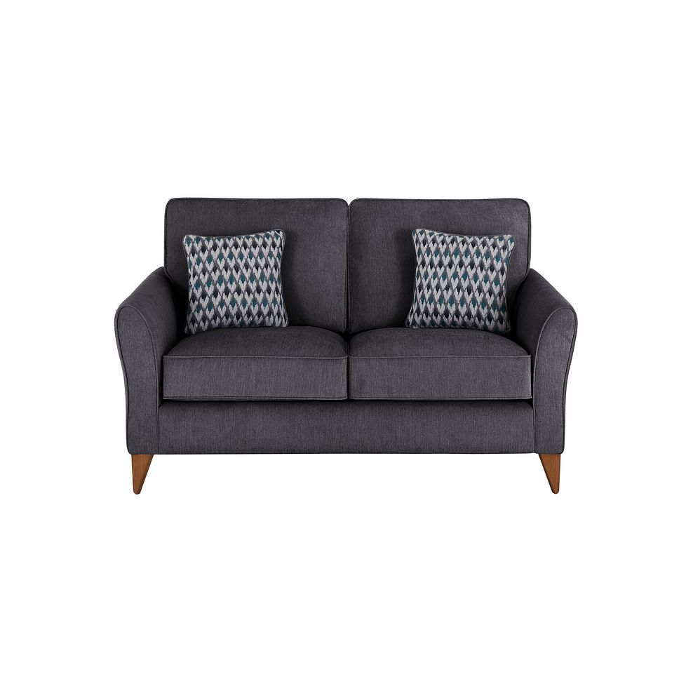 Jasmine 2 Seater Sofa in Orkney Fabric - Graphite with Newton Ocean Scatters 2