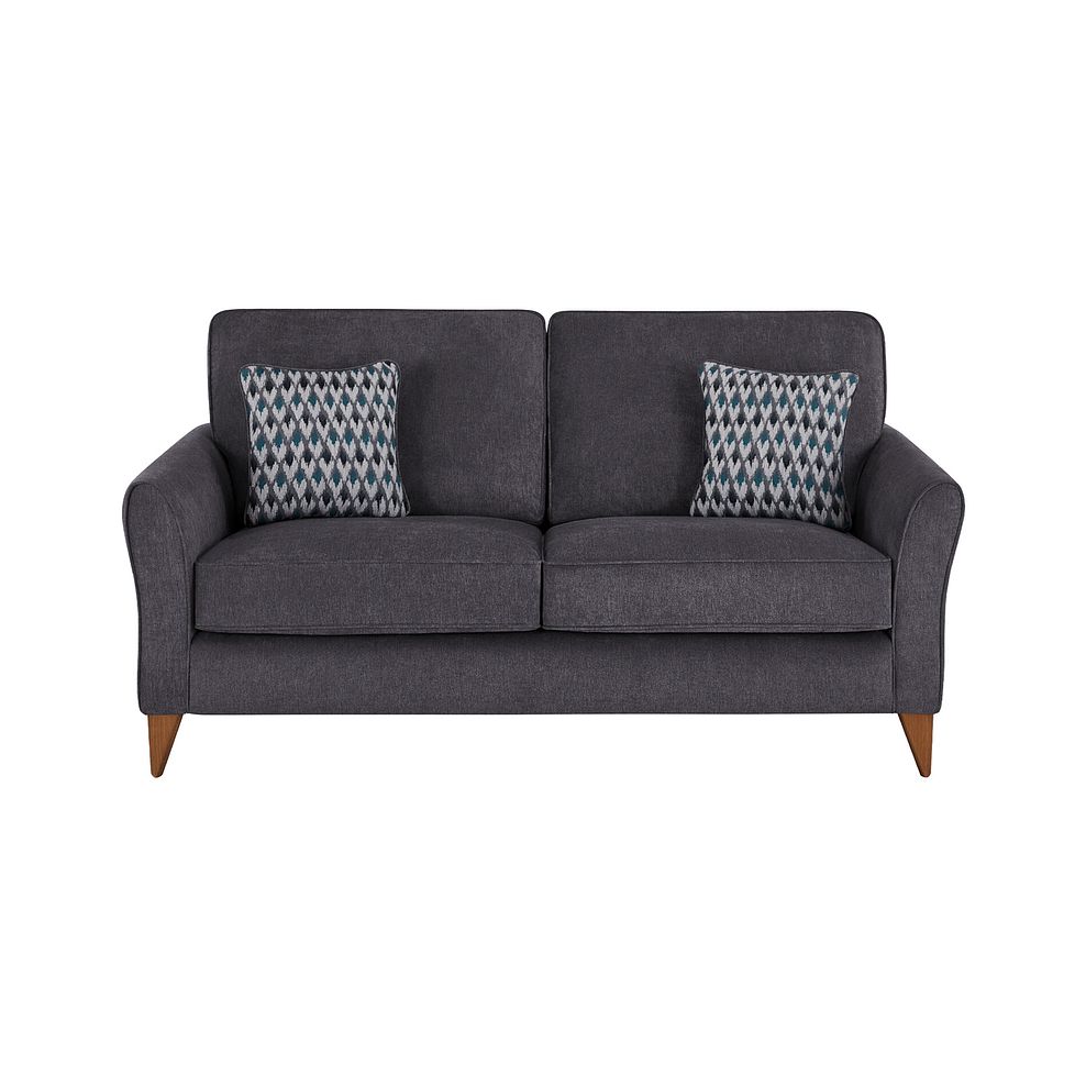Jasmine 3 Seater Sofa in Orkney Fabric - Graphite with Newton Ocean Scatters 2
