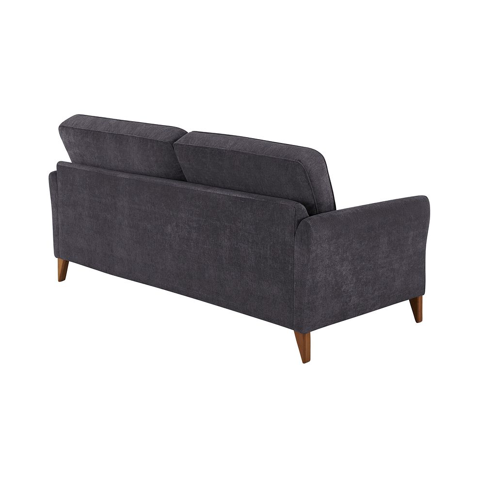 Jasmine 4 Seater Sofa in Orkney Fabric - Graphite with Newton Ocean Scatters 3