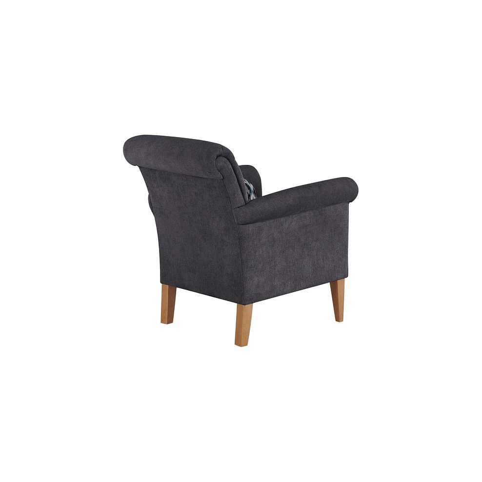 Jasmine Accent Chair in Orkney Graphite with Newton Ocean Bolster 3