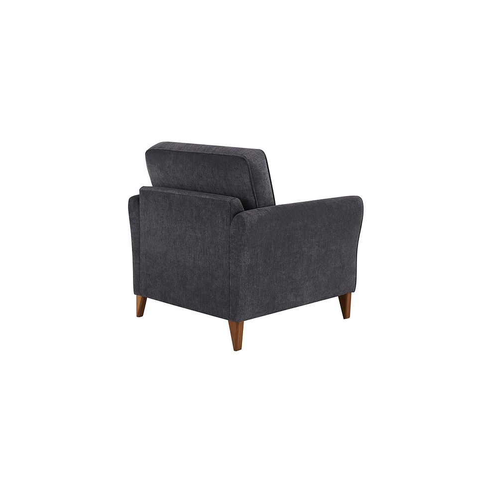 Jasmine Armchair in Orkney Fabric - Graphite with Newton Ocean Scatters 3