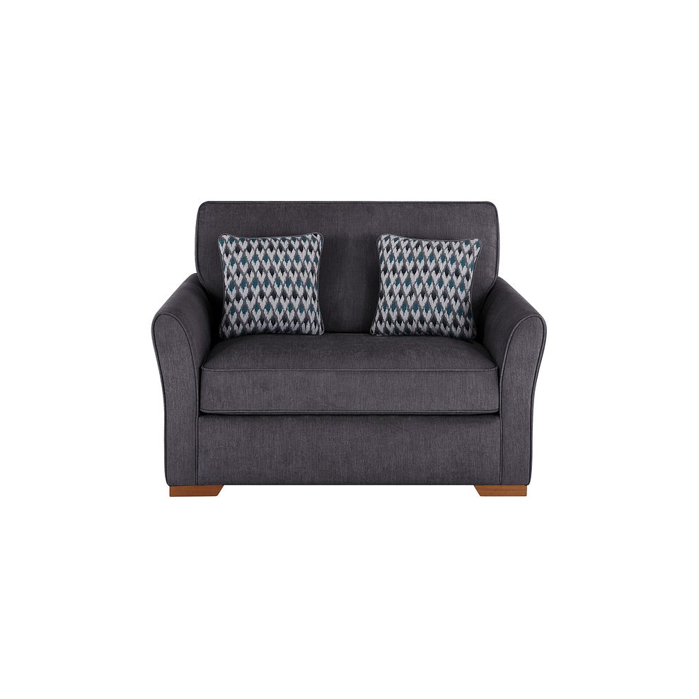 Jasmine Armchair Sofa Bed with Standard Mattress in Orkney Graphite with Newton Ocean Scatters 3