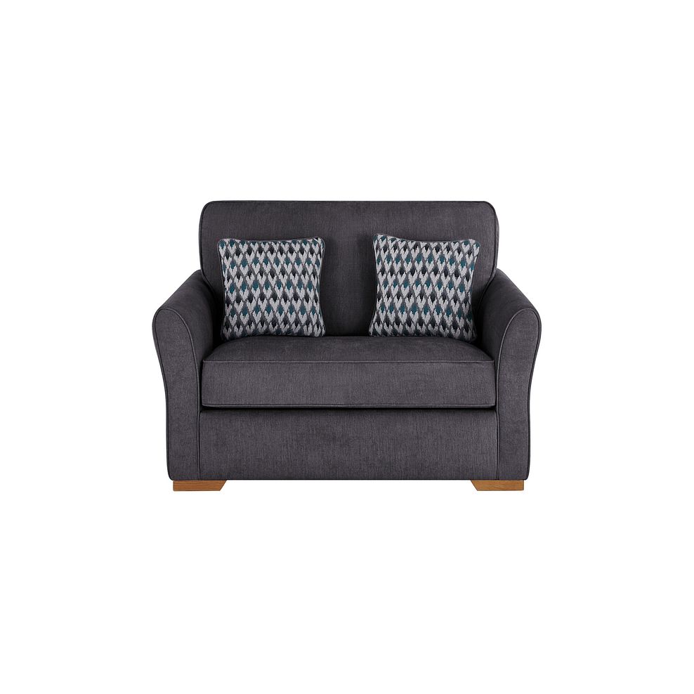 Jasmine Armchair Sofa Bed with Deluxe Mattress in Orkney Graphite with Newton Ocean Scatters 3