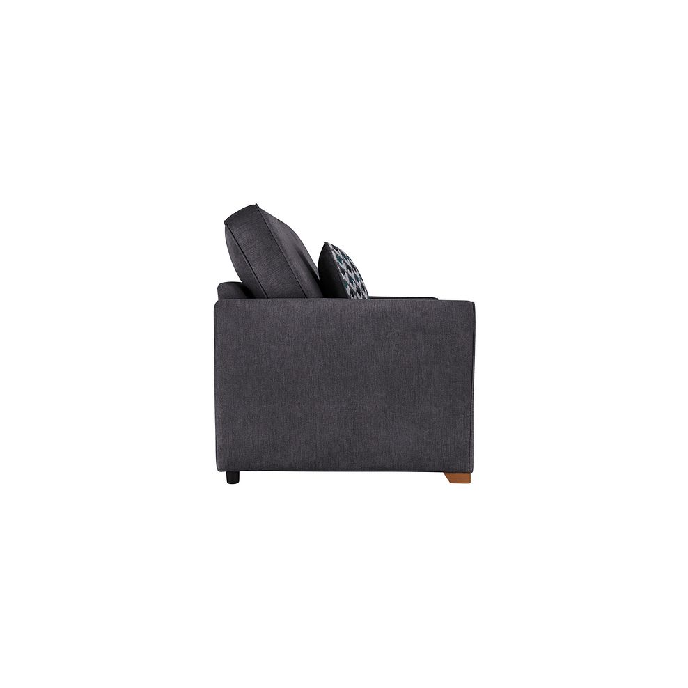 Jasmine Armchair Sofa Bed with Deluxe Mattress in Orkney Graphite with Newton Ocean Scatters 5