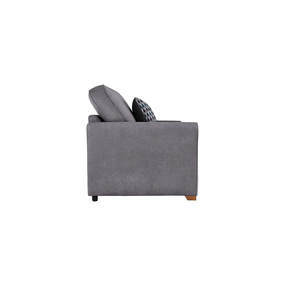 Jasmine 2 Seater Sofa Bed with Deluxe Mattress in Orkney Grey with Newton Ocean Scatters 5