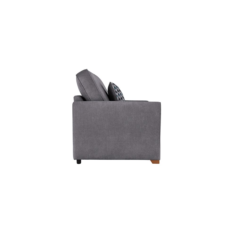 Jasmine 3 Seater Sofa Bed with Standard Mattress in Orkney Grey with Newton Ocean Scatters 5