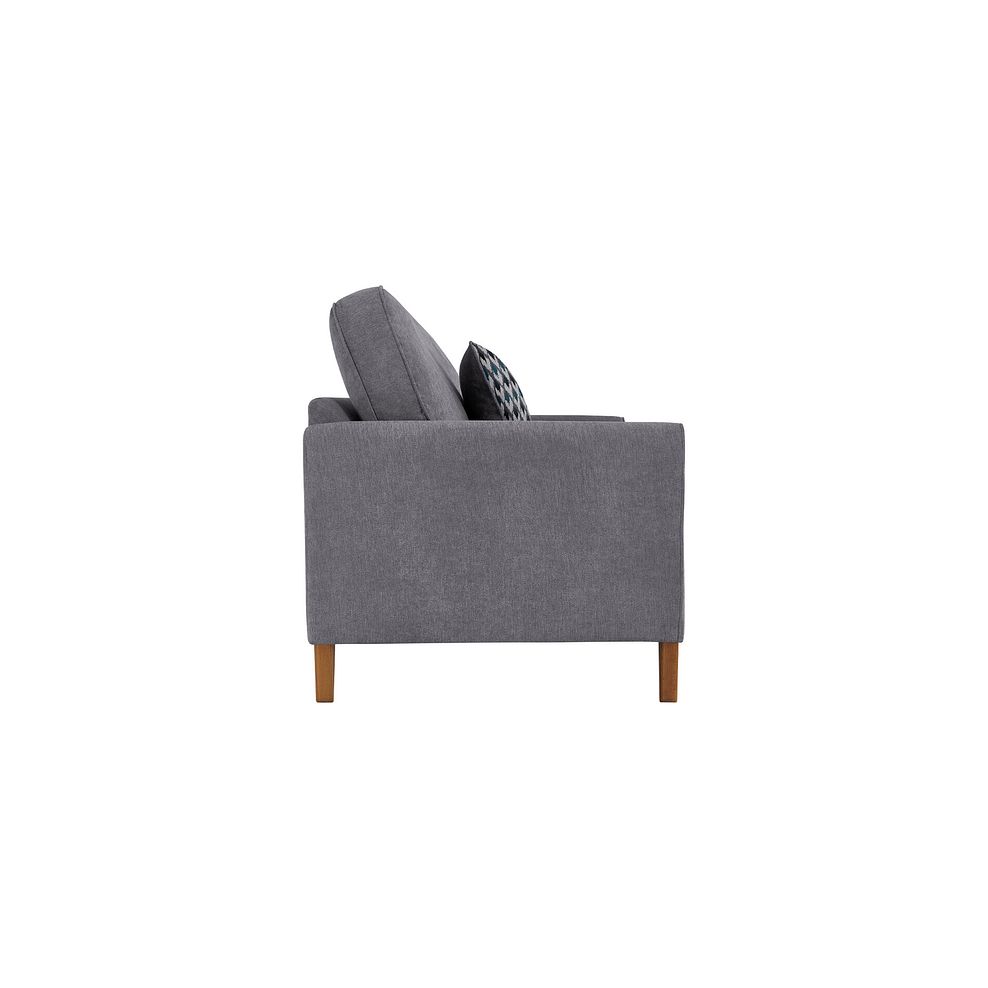 Jasmine 3 Seater Sofa in Orkney Fabric - Grey with Newton Ocean Scatters 4