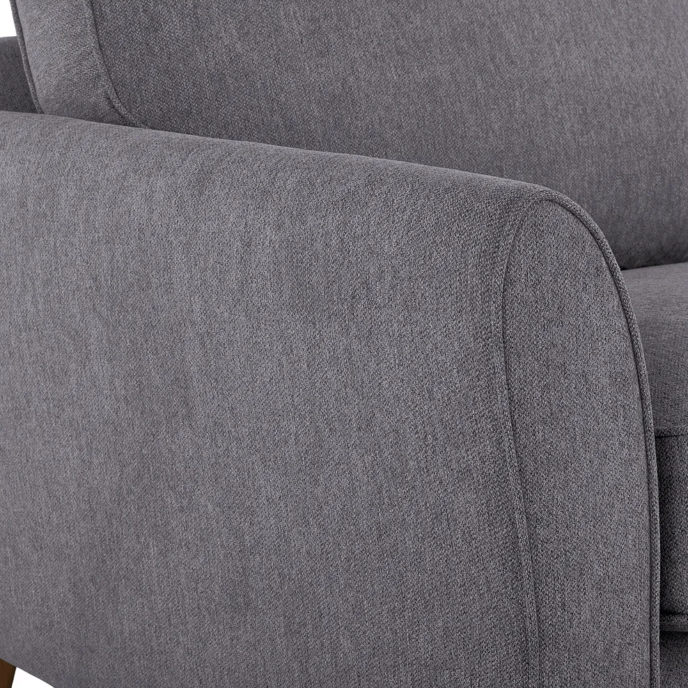 Jasmine 3 Seater Sofa in Orkney Fabric - Grey with Newton Ocean Scatters 8