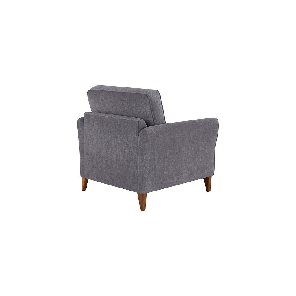 Jasmine Armchair in Orkney Fabric - Grey with Newton Ocean Scatters 3