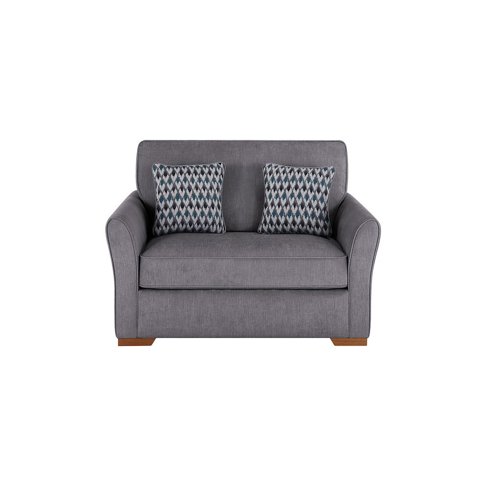Jasmine Armchair Sofa Bed with Standard Mattress in Orkney Grey with Newton Ocean Scatters 3