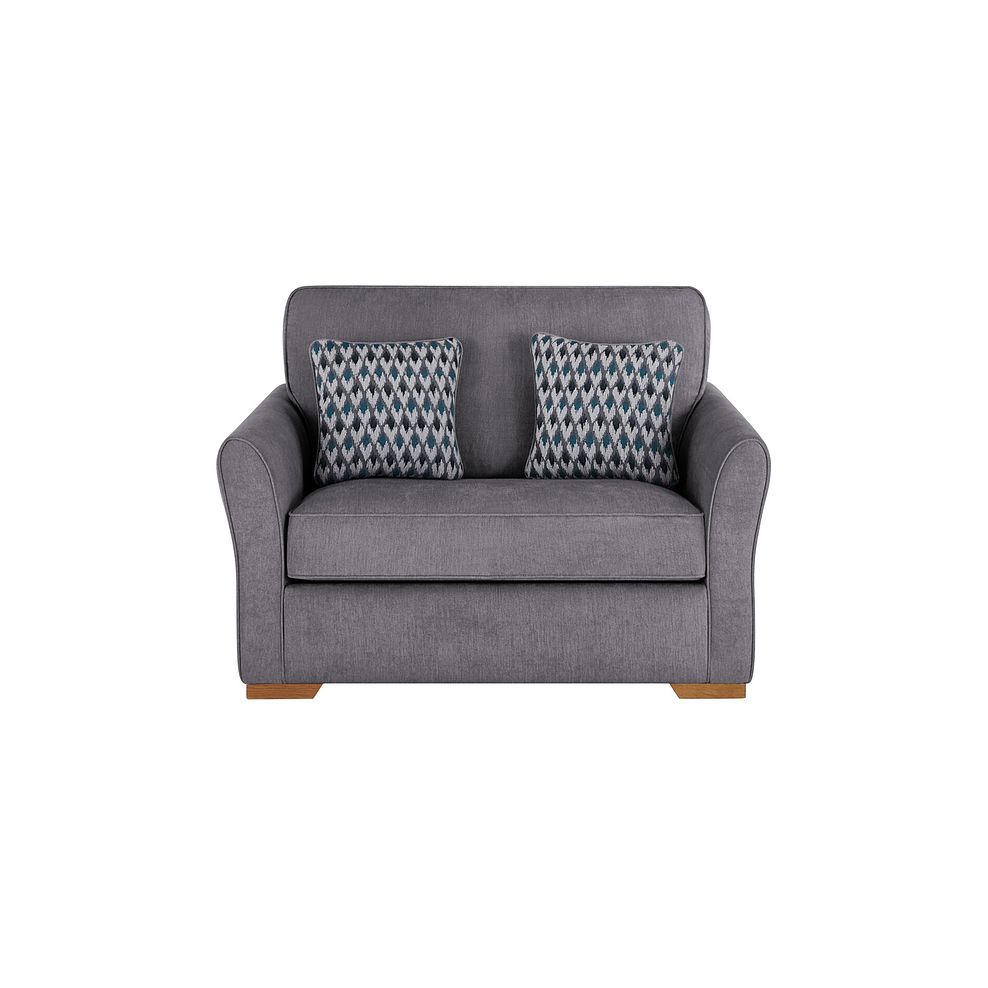 Jasmine Armchair Sofa Bed with Deluxe Mattress in Orkney Grey with Newton Ocean Scatters 3