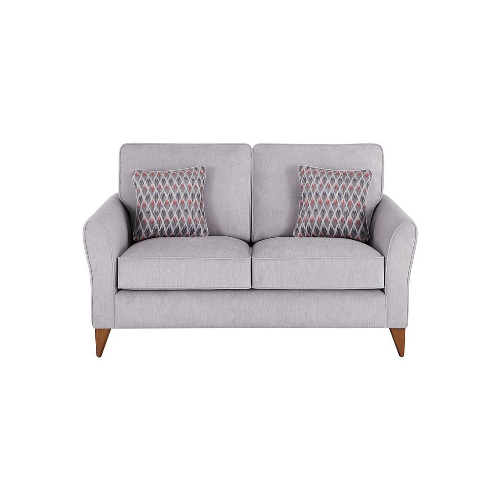 Jasmine 2 Seater Sofa in Orkney Fabric - Natural with Newton Coral Scatters 2