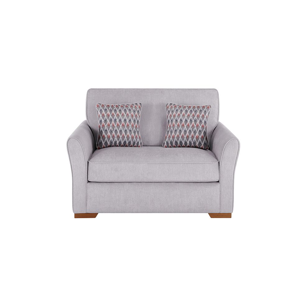Jasmine Armchair Sofa Bed with Standard Mattress in Orkney Natural with Newton Coral Scatters 3