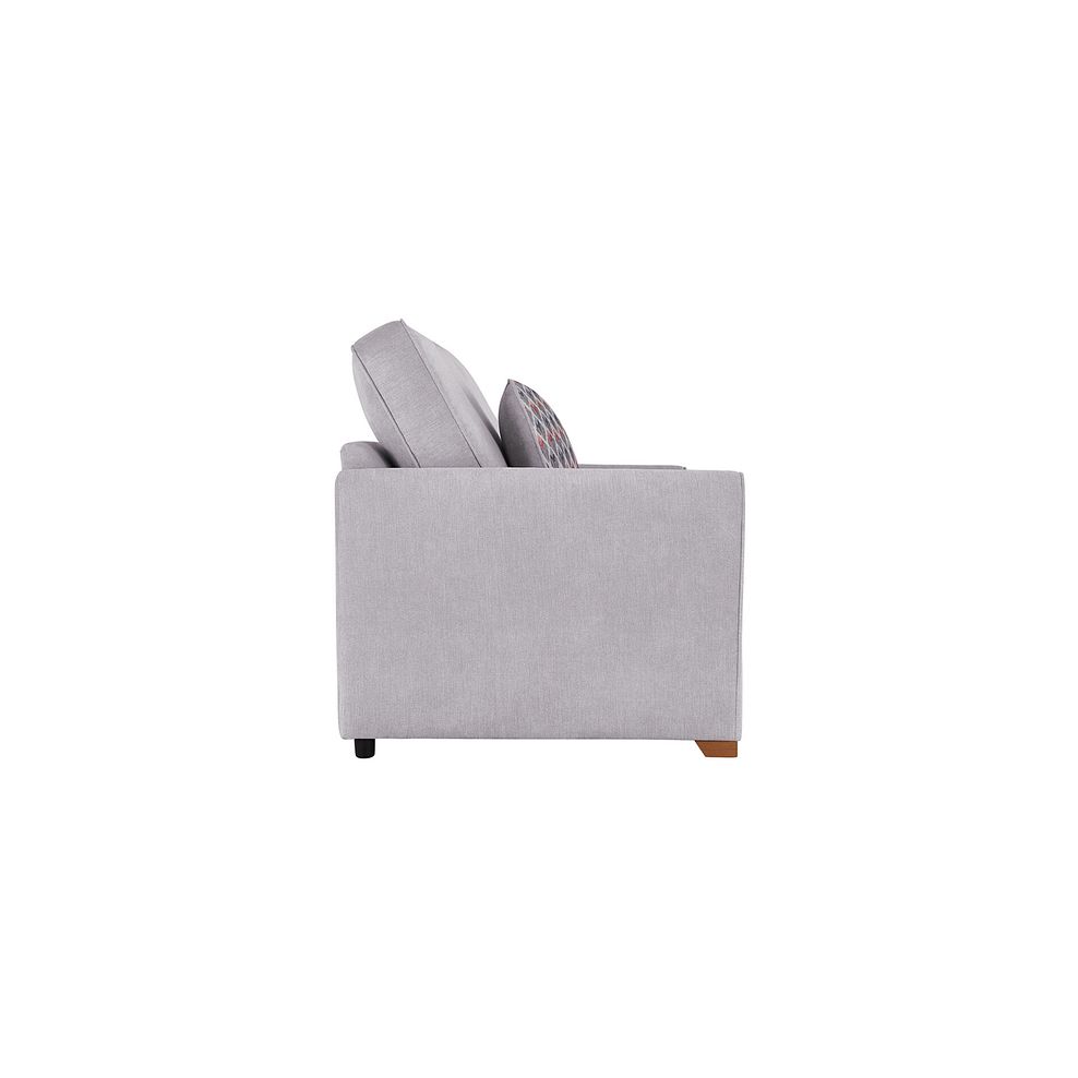 Jasmine Armchair Sofa Bed with Deluxe Mattress in Orkney Natural with Newton Coral Scatters 5