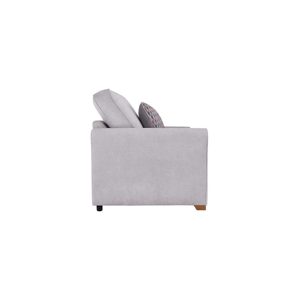Jasmine Armchair Sofa Bed with Standard Mattress in Orkney Natural with Newton Coral Scatters 5